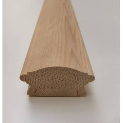 Hemlock Stair Handrail LHR 3.6m Low Profile Richard Burbidge 41mm Wooden Timber